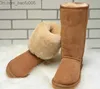 Boots New Women's Fashion Snow Boots Genuine cow Leather Suede Winter Boot Fur Warm Women Boot Shoes US 4-US 14 Z230726