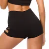 Damen Shorts Y2k Goth Shorts Frauen Sexy Elastizität Shorts Hollow Out Bandage Hohe Taille Skinny Black Shorts Sommer weiblich 230725