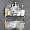 Badrumshyllor Badrumshylla Köksarrangör Hyllor Corner Frame Iron Shower Caddy Storage Rack Shampoo Holder For Badrumstillbehör 230725