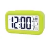 Plaststummet väckarklocka LCD -smart temperatur söt fotosensitiva sängar digital snooze nattljus kalender zza13028 ll