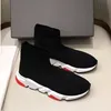 2023 Toppkvalitet Hastighetstränare Sockor Skor för män Kvinnor Triple Black White Red Casual Shoes Fashion Designer Sneakers Ankel Boot 6y