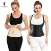 Femmes Shapers Noir Ivoire Femmes 3 Crochets Et Yeux Sangle Réglable En Cuir Latex Taille Formateur Gilet 25 Corset En Acier Pour La Perte De Poids 230726