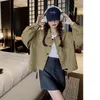 Women's Jackets Sweet Cute Denim Jacket Women Japanese Korean Fashion Simplicity Solid Color Lapel Short Section Metal Single-breasted Tops