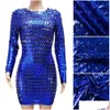 Vestidos casuais básicos Yer Bodycon Mini DrFor Women Rous