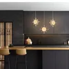 Candeeiros pendentes nórdicos modernos LED lustre quarto infantil acrílico dourado criativo interior casa quarto estudo de cabeceira