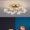 Avizeler İskandinav tarzı yatak odası tavan lambası Modern Yıldızlarla Dolu Kristal Lambalar ve Fenerler Yaratıcı Usta Sıcak Kapalı Avize