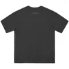 Männer T Shirts Frauen Sommer Mode Zurück Buchstaben Druck T-shirts Übergroßen Kurzarm Hip-hop Hight Street Tops