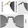 Gafas de sol Fashion Hip Hop Style Mujeres sin marco Hombres 2023 Diseño de lentes de sol de sol