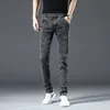 Herren Trendige Männer Skinny Jeans Retro Washed Snowflake Slim Fit Typ Klassisch Einfach Casual Fashion Street Skateboarding Denim Hosen 230316 L230726