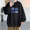 Felpe con cappuccio da uomo per uomo Felpa con cappuccio hip-hop con stampa di lettere alla moda coreana Felpa con cappuccio oversize per abbigliamento da coppia caldo autunno e inverno