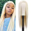 Lace Wigs Ushine Synthetische Lace Wigs Straight Part Lace Wig 613 Haar 4x4 vetersluiting Natuurlijk ogende 20 inch blonde pruiken voor zwarte vrouwen 230725