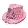 Sequin adulte enfants chapeaux printemps été scène Cosplay Jazz casquette Chapeaux Mode dame enfants Rue Chapeaux casquettes 9colorsZZ