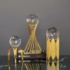 Декоративные предметы скандинавские металлические хрустальные шарики