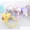 Accessoires De Cheveux Ins Mode Kuromi Style Bâtons À La Main En Peluche Mélodie Cinnamoroll Conception Lavage Visage Fille Enfants Drop Delivery Bébé Ma Dhkvj