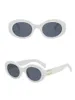 24SS 23SS Designer Triomphe Zonnebril Celina Arc De Triomphe Dames Grote FaCelina Ovaal Frame Bril Zwart Wit Mode Premium