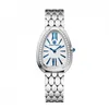 AAA relógio feminino simples relógio de diamante relógio de cobra movimento de quartzo pulseira de aço inoxidável vidro de safira à prova d'água