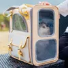 Katze Träger Haustiere Rucksack Tasche Atmungsaktive Tragbare Reise Outdoor Doppel Schulter Für Katzen Kleine Hunde Tragen Heimtierbedarf