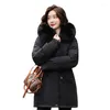 رجال الرجال للرجال القطن الطويل الدافئ مانتو Femme Hiver Doudoune Outwear Jacket Women's 2023 Autumn Winter Fashion Zipper Y2K Coats