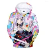 Sweats à capuche pour hommes Kaguya imprimé en 3D mode automne Winer costume vêtements de sport à capuche HIP HOP femmes/hommes le