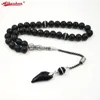 Bangle Crystal Tasbih en agaat kwast stijl Black Crystal Moslim gebed kralen 33 66 99Misbaha kralen Islam Rozenkrans Islamitische gift 230726