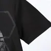 Camisetas masculinas 2023 verão de manga curta de algodão com estampa de caveira diamante top fino ajuste camiseta tendência da moda gola redonda marca