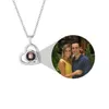 Collana con foto Personalizzata Personalizzata Po Love Heart Proiezione Ciondolo Ritratto Gioielli - Compleanno Anniversario Regali commemorativi Gi310b