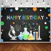 Background Material Avezano Happy Birthday Photography Background Chemistry Experiment Science Party Background Decoration X0725