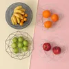 Storage Baskets 1Pc Kitchen Basket Container Bowl Metal Wire Drain Rack Fruit Vegetable Holder Snack Tray