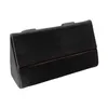 Bilarrangör E9LF Turn Läder Solglasögon Clip Storage Case Solglasögonhållare direkt Clamp257E