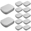 Sacs de rangement Conteneurs en métal - Paquet de 12 Mini conteneurs de boîtes portables pour dessin Pin Perle Boucle d'oreille Bijoux