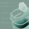 Storage Bottles 25KG Foldable Food Container Rice Bucket Cereal Dispenser Tank Dog Pet Supplies Kitchen Organizer