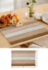 Table Mats Vintage Farm Barn Brown Gradient Placemat For Dining Tableware Kitchen Dish Mat Pad 4/6pcs Home Decoration