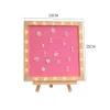 Decoratieve objecten beeldjes 10x10inch vilten letterbord houten frame prikbord met led-licht en 170 stks letters festival cadeau voor thuis muurdecoratie 230725