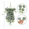 Fleurs décoratives 1 Pc Artificielle Eucalyptus Feuille Plante Soie Faux Plantes Pour La Fête De Mariage Décoration Décor À La Maison Jardin Suspendus Ornement