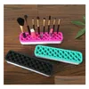 Other Health Beauty Items Sile Makeup Brush Organizer Storage Box Lipstick Toothbrush Pencil Cosmetic Holder Stand Mtifunctional Mak Dhkz5