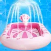 Sand Play Water Fun Summer Kids Inflável Splash Pool Brinquedos Banho Brincar Sprinkler Tapete Quintal Ao Ar Livre Multicor PVC Material 230726