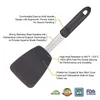 Pişirme Assets Lmetjma Silikon Turner Spatula Set Isıya Dayanıklı Geniş Geniş Esnek Spatulas Kauçuk Turners KC0144 230726