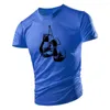 T-shirts pour hommes Hommes musclés Boxe Sports Graphiques Impression 3D T-shirt Été Tendance Rue Tough Guy Confortable Séchage rapide Manches courtes