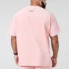 T-shirts pour hommes été velours côtelé décontracté course à manches courtes T-shirt ample à manches courtes basique O cou couleur unie hauts surdimensionnés