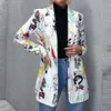 Coats Fashion Trend Women Lapel Leopard Print Long Sleeves Suit Jacket Elegant Fall Winter Office Lady Cardigan Coat Casual Streetwear