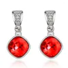 Boucles d'oreilles ER-00368 2023 en véritable bijoux en cristal autrichien sans allergie femmes carré noël en gros