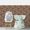 3D Wall Panel Rural retro 3D artificial brick wallpaper self-adhesive roll vinyl PVC retro industrial attic wallpaper brown waterproof washable 230726