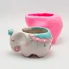 Candele Stampo in silicone elefante pecora vaso di fiori succulento fai da te che fa resina vaso di cemento cactus stampo in silicone strumenti per la decorazione della casa 230726