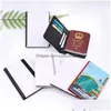 Sublimation Blanks Porte-passeport vierge Er Wallet pour les cartes de crédit d'identité d'entreprise Drop Delivery Office School Emballage industriel Chaleur Pr Dhtbp