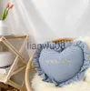 Oreillers bébé oreiller décoration de chambre de bébé 100 coton avec oreiller coeur de remplissage pour lit bébé accessoire de literie enfants oreiller d'allaitement doux x0726