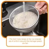 Skålar silen durgkorg kök skål tvätt mesh ris mikroporös vegetabilisk metall dränering pasta nettobrika fruktsikt