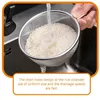 Bowls Strainer Colander Basket Kitchen Bowl Washing Mesh Rice Microporous Vegetable Metal Drainer Pasta Net Washer Fruit Sieve