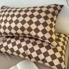 Bedding sets Vell Aesthetic Duvet Cover Luxury Plaid Vintage Full Size Bedding Kids Boy Zipper Neutral Jogo De Cama Home Fit Kit 230725