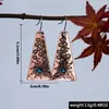 Orecchini pendenti Geometrici Fiore del sole Per le donne Pietre nere Retro Colore oro rosa Piercing Eardrop Accessori Gioielli pendenti