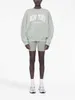 Dames Anine Hoodie Sweatshirt Klassieke Letterprint Lichtgroen Ronde Hals Met Pluche Voering Voor Dames Trui Sportkleding BING